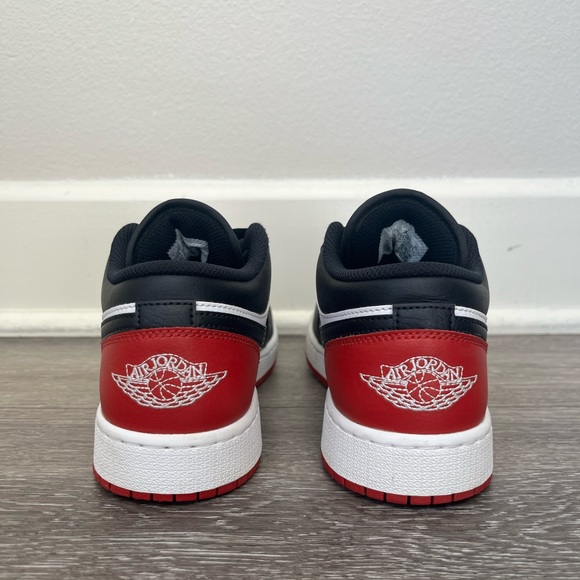 Nike Black, Red, and White Low-Top Sneakers - Picture 6 of 6